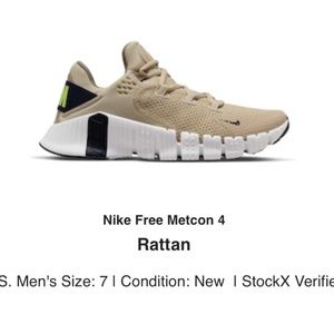 NIKE FREE METCON 4 RATTAN